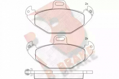R BRAKE rb1314 -  Комплект тормозных колодок, дисковый тормоз